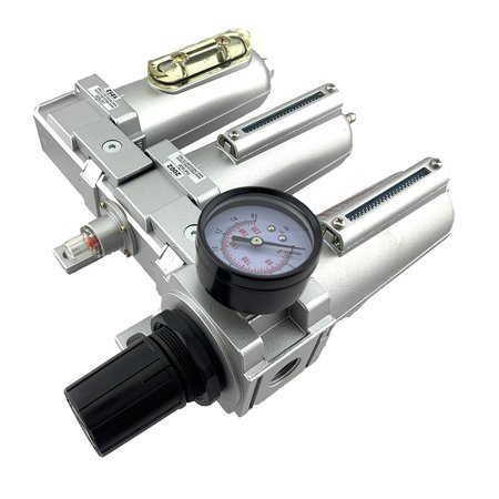 All Tool Depot 1/2" NPT HEAVY DUTY 3 Stages Filter Regulator Coalescing Desiccant Dryer System (MANUAL DRAIN) FRFLM764N